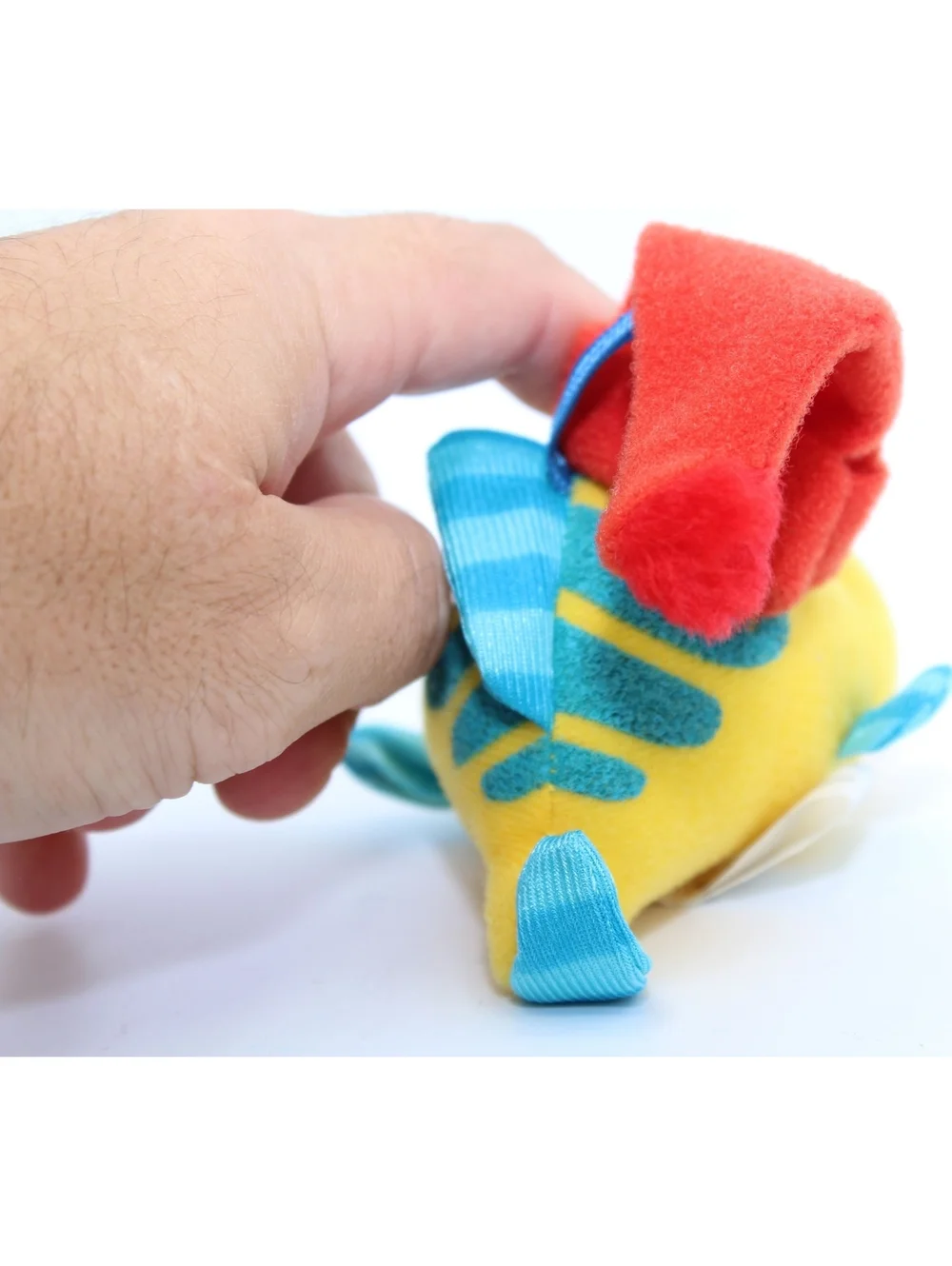 Vintage Disney Little Mermaid Holiday Flounder Plush McDonald's Happy Meal Toy